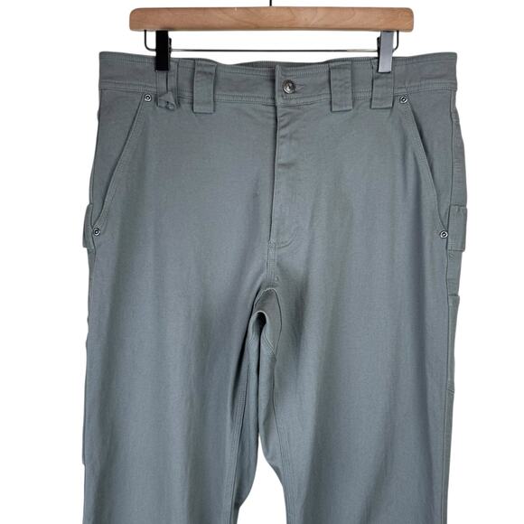 Duluth Trading 35x34 Gray Canvas Relaxed Fit D-Flex Fire Hose Carpenter Pants - Picture 6 of 14